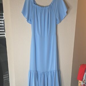 Elegant Blue Women's Dress